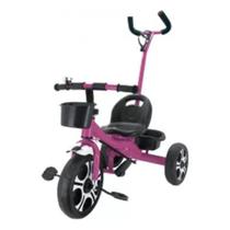 Triciclo Infantil Com Apoiador Rosa- Zippy Toys