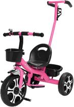 Triciclo Infantil com Apoiador Rosa - Zippy Toys