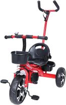 Triciclo Infantil com Apoiador Vermelho - Zippy Toys