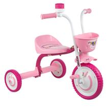 Triciclo Infantil com Cestinha Buzina Fon-fon Cor Rosa You 3 Girl Nathor - 100510160012