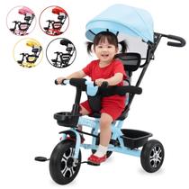 Triciclo Infantil com Empurrador e Capota Atentu Motoca Passeio Menino Menina Triciclo Infantil com Empurrador e Capota Atentu Motoca Passeio Menino Menina