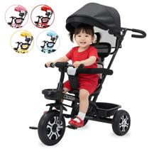 Triciclo Infantil com Empurrador e Capota Atentu Motoca Passeio Menino Menina