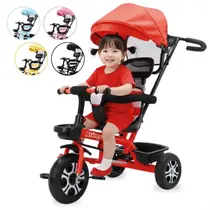 Triciclo Infantil com Empurrador e Capota Atentu Motoca Passeio Menino Menina