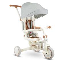 Triciclo Infantil Com Empurrador E Pedal 3 Em 1 Bicicleta Cinza Triciclo Infantil Com Empurrador E Pedal 3 Em 1 Bicicleta Cinza