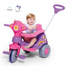 Triciclo infantil com empurrador e protetor 1-3 anos velocita calesita
