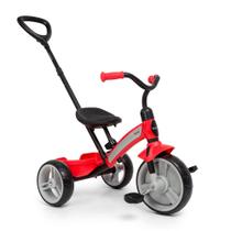 Triciclo Infantil com Empurrador Triccy Vermelho - Cosco Kids