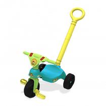 Triciclo Infantil Com Empurrador Triciclo Verde