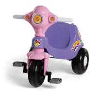 Triciclo Infantil com Haste Direcionável Velocita Lilás Calesita