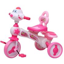 Triciclo Infantil Com Som E Luz Suporta Até 25 Kg Cor:Rosa - Elite