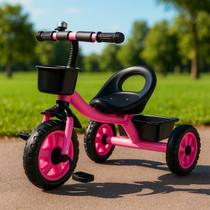 Triciclo Infantil Criança Com 02 Cestinha Bicicleta Andador Equilibrio