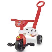 Triciclo Infantil Crianças Super Patrol Tchuco Vermelho 0633 Pedal E Haste - Samba Toys Triciclo Infantil Crianças Super Patrol Tchuco Vermelho 0633 Pedal E Haste - Samba Toys