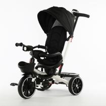Triciclo Infantil Deend Cinza com Assento Giratório e Apoio Removível Triciclo Infantil Deend Cinza com Assento Giratório e Apoio Removível