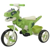 Triciclo infantil Dinosaur para ciclistas e crianças de 2 a 6 anos bicicleta de triciclo com música, luzes LED, cesto de armazenamento e rodas de borracha Presente de bicicleta Big Wheels para ambientes internos e externos para meninos e meninas Triciclo infantil Dinosaur para ciclistas e crianças de 2 a 6 anos bicicleta de triciclo com música, luzes LED, cesto de armazenamento e rodas de borracha Presente de bicicleta Big Wheels para ambientes internos e externos para meninos e meninas