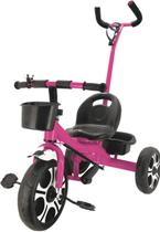 Triciclo Infantil Divertido Rosa Com Apoiador Zippy Toys