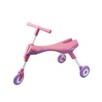 Triciclo Infantil Dobrável Clingo Rosa e Lilás +12 Meses Até 25Kg