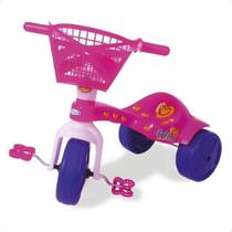 Triciclo Infantil Fofete Com Cestinha Xalingo Ref.07665 Rosa