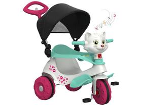 Triciclo Infantil Gatinha com Empurrador - Bandeirante