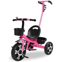 Triciclo Infantil Haste Empurrar Suporte para os Pés