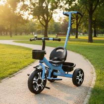 Triciclo Infantil Haste Empurrar Suporte para os Pés - Brinqkids