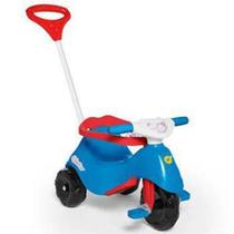 Triciclo Infantil Lelecita Azul Com Empurrador - Calesita