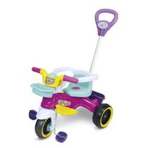 Triciclo Infantil Maral Play Trike Rosa Passeio com Haste Direcionável e Pedal e com Anel De Proteção Triciclo Infantil Maral Play Trike Rosa Passeio com Haste Direcionável e Pedal e com Anel De Proteção