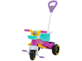 Triciclo Infantil Maral Play Trike Rosa Passeio e Pedal