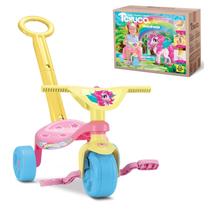 Triciclo Infantil Menina Passeio Unicornio Empurrador Oferta