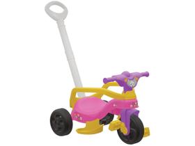 Triciclo Infantil Menino Empurrador Passeio Completo Pedal