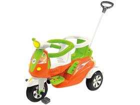 Triciclo Infantil Moto Duo Calesita Com Dois Lugares + 02 Capacetes