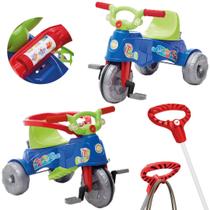 Motoca Infantil Triciclo Som E Pedais Velotrol Empurrar Bebê