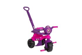 Triciclo Infantil Motoca Haste Proteção Velotrol Bebê Rosa - Kendy