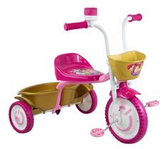 Triciclo Infantil Motoca Princesas Da Disney Nathor Rosa