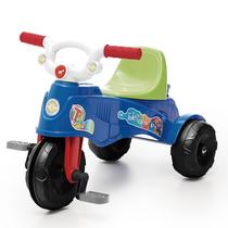 Triciclo Infantil Motoca TATETICO 2EM1 De Passeio Pedal Empurrador Buzina Banco Ajustável - Calesita