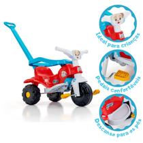 Triciclo Infantil Motoca Tico Tico Pets Vermelho