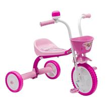 Triciclo Infantil Nathor Menina Motoca com Cesta Rosa Triciclo Infantil Nathor Menina Motoca com Cesta Rosa
