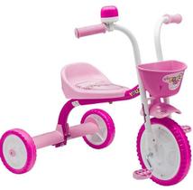Triciclo Infantil Nathor Rosa Branco