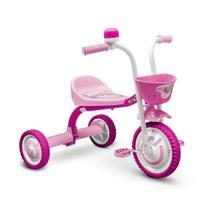 Triciclo Infantil Nathor Rosa E Branco You 3 Girl