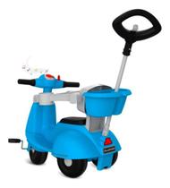 Triciclo Infantil - Passeio E Pedal Banderetta Azul 1245 Azu Azul Triciclo Infantil - Passeio E Pedal Banderetta Azul 1245 Azu Azul