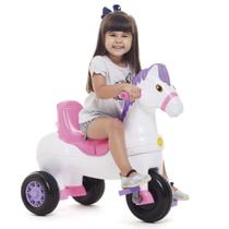 Triciclo Infantil - Passeio e Pedal - Cavalinho Potó - Rosa - Calesita
