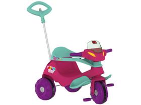 Triciclo Infantil Passeio e Pedal Velobaby - com Empurrador Bandeirante