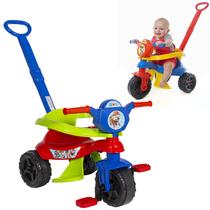 Triciclo Infantil Passeio Patrulha Menino Canina Empurrador - Kendy