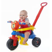 Triciclo Infantil Passeio Patrulha Menino Canina Empurrador - Kendy Triciclo Infantil Passeio Patrulha Menino Canina Empurrador - Kendy