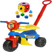 Triciclo Infantil Paw Patrol Haste + Baby Educativo Encaixar