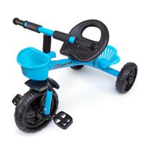 Triciclo infantil pedal e cestinha suporta até 25 kg mega compras