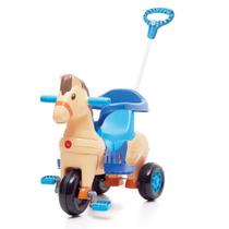 Triciclo Infantil Pedal ou Passeio 2 em 1 Carrinho Potó Calesita