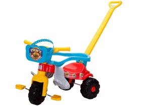Triciclo Infantil Pic-Nic com Empurrador Cestinha - Magic Toys