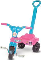 Triciclo Infantil Princesa Rosa Com Haste Kepler