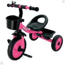 Triciclo Infantil Rosa C/duas Cestinhas Até 25 Kg 7628 - Zippy Toys
