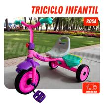 Triciclo Infantil Rosa - Diversão e Estilo para Crianças