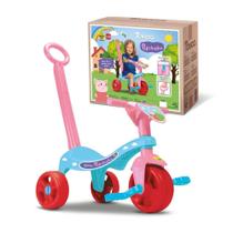 Triciclo infantil tchuco pepitinha rosa meninas samba toys